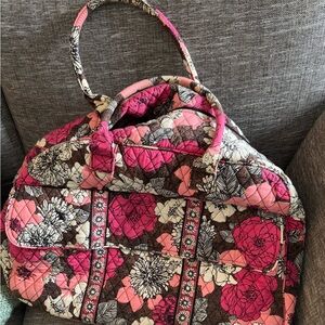 Vera Bradley Mocha Rouge Grand Traveler XL
Travel Bag Retired Pink Brown